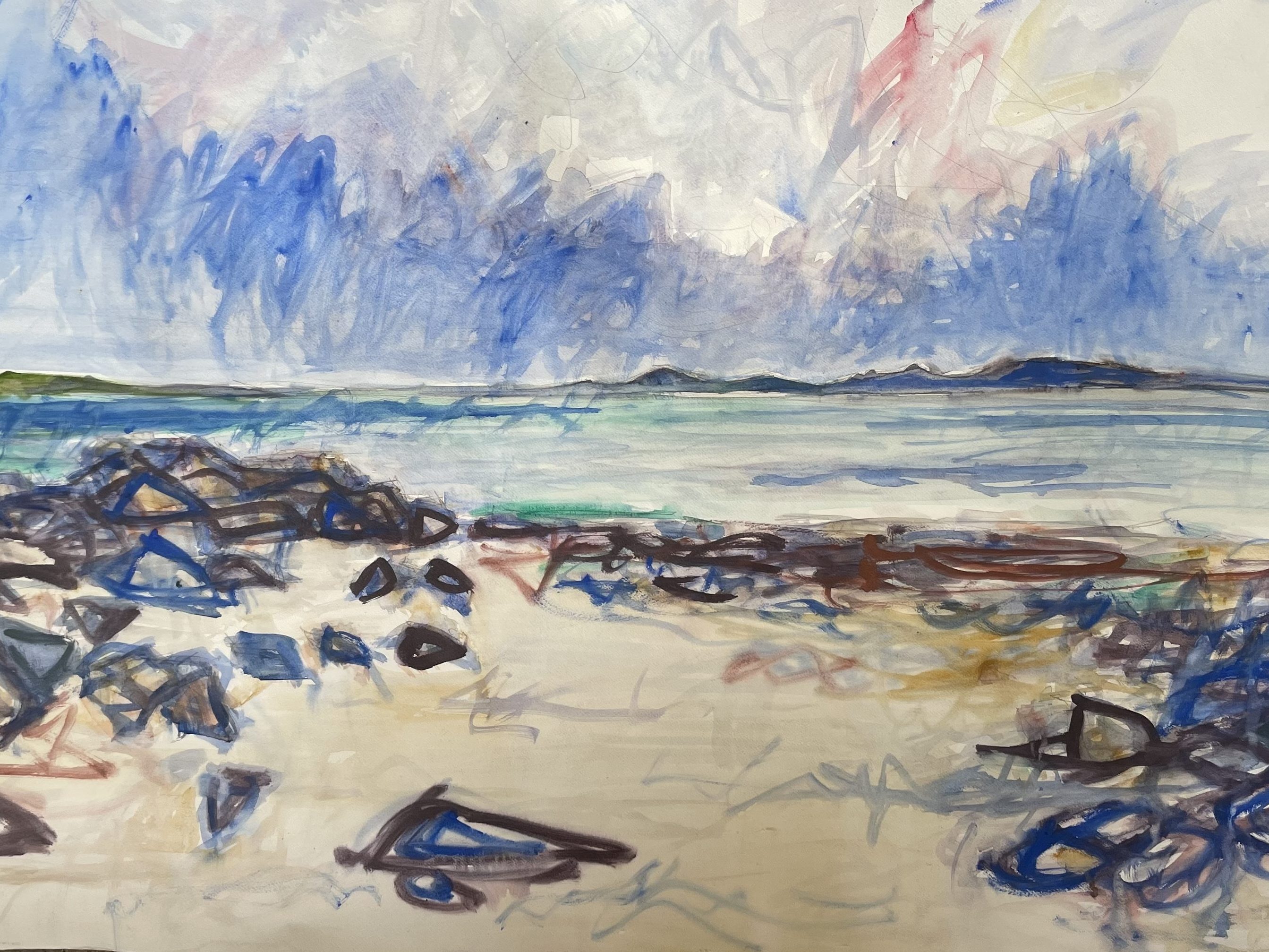 Donegal painting Irish artist art painting watercolour Ireland Katharine Temple